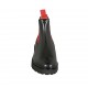 Botines para mujer con elasticos rojos en piel negra tacon 3 - Tallas disponibles:  33, 34, 42, 43, 44, 45