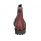 Bottines pour femmes avec élastiques bleus en cuir rouge talon 3 - Pointures disponibles:  33, 34, 42, 43, 44, 45