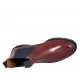 Bottines pour femmes avec élastiques bleus en cuir rouge talon 3 - Pointures disponibles:  33, 34, 42, 43, 44, 45
