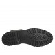Botin para mujer con cremallera en piel negra y gamuza gris pardo tacon 3 - Tallas disponibles:  33, 34, 42, 43, 44, 45