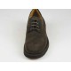 Men's laced shoe in dark brown suede - Available sizes:  40