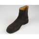 Men's ankle wirh zipper shoe in brown suede - Available sizes:  40, 42, 43