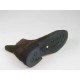 Men's ankle wirh zipper shoe in brown suede - Available sizes:  40, 42, 43