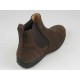 Stivaletto da uomo con elastici laterali in pelle nabuk colore marrone scuro - Misure disponibili: 45