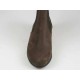 Men's ankle boot with elastics in brown nubuck leather - Available sizes:  45