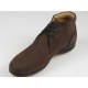 Chaussure haute avec lacets pour hommes en cuir nubuck marron - Pointures disponibles:  45