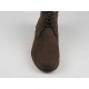 Chaussure haute avec lacets pour hommes en cuir nubuck marron - Pointures disponibles:  45