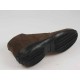Chaussure haute avec lacets pour hommes en cuir nubuck marron - Pointures disponibles:  45